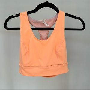 Free People Orange Workout Top